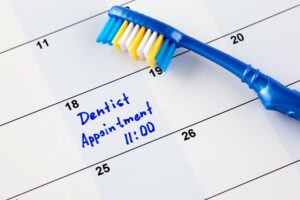 Toothbrush on Calendar