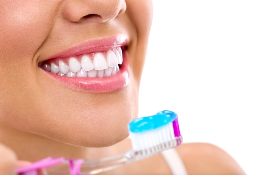 happy-with-her-Porcelain Veneers-in-MI